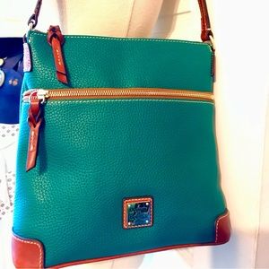 Dooney & Bourke pebbled leather crossbody convertible bag